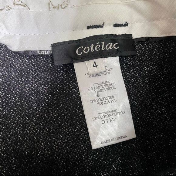 Cotelac Asymmetrical Wool Wrap Skirt Size 4 - Picture 8 of 10
